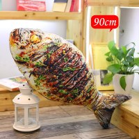 搞怪创意食物个性抱枕 鸡腿抱枕抖音同款创意搞怪仿真烤鱼毛绒玩具大号玩偶儿童女 烤黄鱼90厘米 [1个的价格]