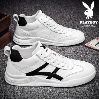 花花公子高帮鞋男鞋2020新款秋冬季板鞋小白鞋男士休闲鞋子男潮鞋