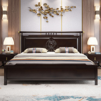 卧室家具实木床高端新中式1.8米双人床主卧室床