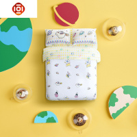 [富山商店x氧气实验室]宇宙旅行超可爱光头飞船棉四件套床品套装 三维工匠