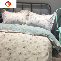 ins小清新四件套碎花棉棉田园学生宿舍寝室文艺简约床单床品床品套装 三维工匠