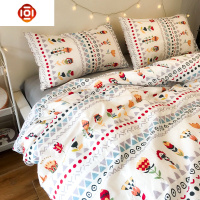 BOHEMIA 波西米亚风棉四件套复古花卉民族风双人被套简约床品床品套装 三维工匠
