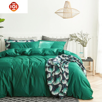 A类四件套棉棉简约60支长绒棉北欧风被套床单床上三件套床品套装 三维工匠
