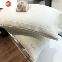 简约蕾丝花边莫代尔天丝枕芯柔软枕头 牛奶纤维枕舒适单人枕芯 三维工匠