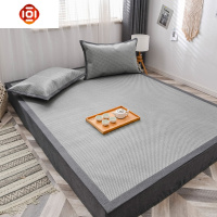 零晨居凉席1.5M夏季冰丝藤席三件套夏天双面席双人1.8m家用可折叠 三维工匠