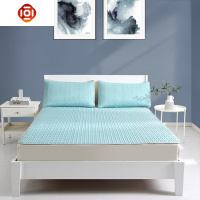 夏季乳胶凉席三件套双人冰丝薄床垫软垫1.8m可水洗可折叠席子 三维工匠凉席/凉枕