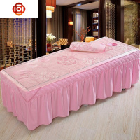 床凉席藤席洗头床单人冰丝席子按摩推拿院专用垫夏季带洞 三维工匠