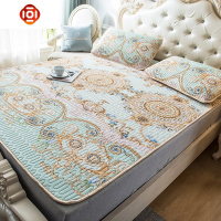 夏季乳胶凉席三件套单人学生宿舍冰丝空调席婴儿软垫子1.5/1.8m床 三维工匠凉席/凉枕