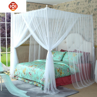 简约风蚊帐网红蚊帐不锈钢支架蚊帐双人1.8m1.5m家用帐子 三维工匠