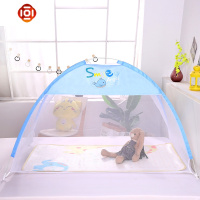 儿童婴儿床蚊帐免安装180*100 168*88 65*120 80 150蚊帐罩蒙古包 三维工匠