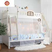 子母床蚊帐魔术贴儿童上下床带书架蚊帐1.2米1.5下铺梯形高低双层 三维工匠