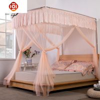 欧式风情任意伸缩加固型豪华蚊帐 钓鱼杆三开加粗不锈钢管 三维工匠