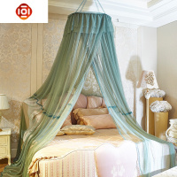 吊顶落地蚊帐吊挂式1.51.8m宫廷公主风母子床免安装家用无底圆顶 三维工匠