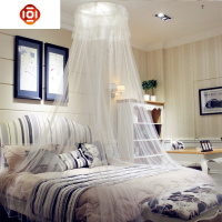 圆顶吊顶吸顶蚊帐公主风挂式圆形1.5/1.8/2m米床幔单人双人 三维工匠