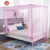 加密单落地加粗支架单人1.0米1.2双人家用1.5/1.8m床 三维工匠蚊帐