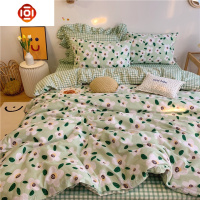 泫雅气质淑女风四件套 棉棉1.5m1.8床上用品床单被套碎花田园 三维工匠