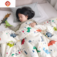 儿童空调被棉夏凉被可水洗棉卡通恐龙幼儿园午睡小被子 三维工匠
