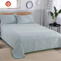 夏季加厚棉老粗布凉席床单三件套棉亚麻空调凉席双人床单单件 三维工匠
