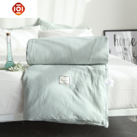 马卡龙色棉春秋被夏凉被四件套水洗棉被芯空调被单双人被子色 三维工匠