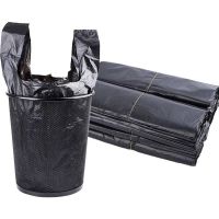 【100只实惠装】半年装手提式垃圾袋黑色家用塑料袋中背心式批发袋子S