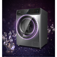 创维F1028LDi-钛金灰10KG滚筒洗衣机i-DD语音双净一键智洗变频杀菌 F1028LDi