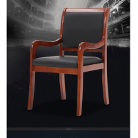 顶鸿DH-Y0006办公椅会议椅员工椅实木椅简约带扶手木椅