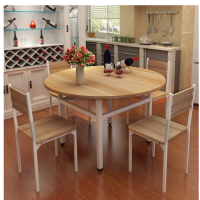 顶鸿DH-5656简约现代快餐桌椅组合饭店钢木餐桌子餐厅食堂家用1.2米