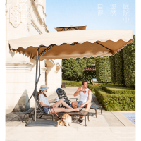 顶鸿DH-5742户外遮阳伞庭院伞阳台折叠大广告伞太阳伞罗马伞保安岗亭摆摊伞挡雨伞