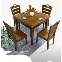 顶鸿DH-5743麻将桌餐桌两用家用中式实木手动麻将桌方桌多功能棋牌桌