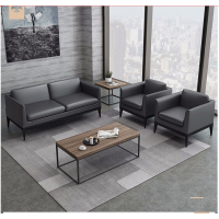 顶鸿DH-Y0179简约现代商务会议会客区接待洽淡真皮办公室用皮沙发 三人位接待室西皮沙发 双人位(西皮)