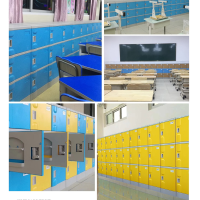 顶鸿DH-HY0298 ABS塑料柜更衣柜幼儿园衣帽柜学校教师学生书包柜带锁储物柜 每门高930宽390深500mm