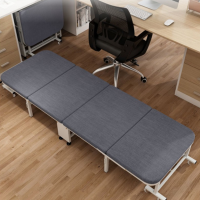 顶鸿DH-HY0521折叠床单人家用午睡成人办公室午休便携多功能简易四折行军床 90厘米宽灰色