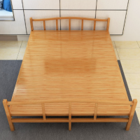 顶鸿DH-HY0527竹床折叠床单人午休午睡成人简易经济型凉床实木免安装 原色窄版80*197cm