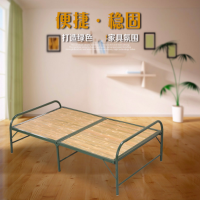 顶鸿DH-HY0538竹床折叠床办公午休床加固竹板床单人床行军床简易床 95cm宽