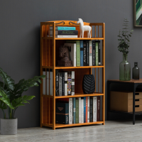 顶鸿DH-HY0579储物收纳架展示架花架书房收纳柜博古架 带封闭背板4层70cm