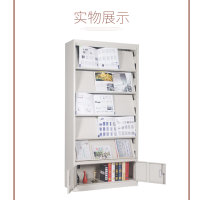 顶鸿DH-HY0643钢制书架 杂志架 报刊架 凭证多用柜 国标尺寸0.5下档期刊架