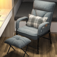 顶鸿DH-HY0667可躺靠背椅沙发老板椅午休可躺搁脚座椅加大款深灰色单椅+搁脚+储物袋
