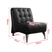 顶鸿DH-HY0796现代简约皮质接待沙发 休息区沙发 西皮办公室组合沙发 单人位(牛皮)