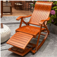 顶鸿DH-HY0833躺椅摇椅摇摇椅凳子藤椅折叠椅睡椅竹椅老人午休凉椅竹子逍遥椅阳台椅 仿古休闲镂空摇椅