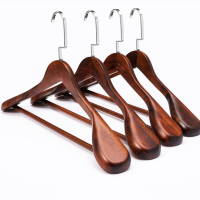 顶鸿DH-HY1007衣架实木西服大衣撑子木质西服套装衣挂宽肩衣服撑子无痕