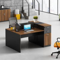 顶鸿DH-HY0982办公桌椅组合简约现代员工高柜屏风隔断电脑桌工作位家具卡位 双人位