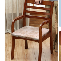 顶鸿实木围椅实木椅子学习椅家用办公椅带扶手靠背椅42公分坐高(配软包坐包)DH-HY1037