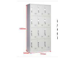 顶鸿员工柜储物柜带锁铁皮柜子寄存包柜浴室宿舍更衣室柜子 九门更衣柜 实用款0.7mmDH-HY1114