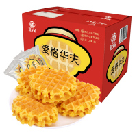 爱乡亲爱格黄油华夫饼原味手撕面包营养早餐整箱美食休闲小吃蛋糕糕点心零食品饼类500g包装