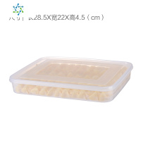水饺盒不分格速冻饺盒冰箱保鲜收纳盒密封食品级不粘底冷冻饺子盒 三维工匠 特大透明3饺子盒(3盒+3盖)储物盒