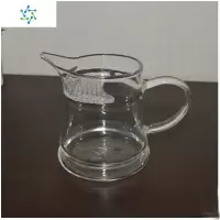 公道杯加厚高硼硅耐热玻璃过滤分茶器泡茶壶红绿茶杯大号月牙茶具 三维工匠 加厚黄把月牙公道杯可拆卸,便于清洗