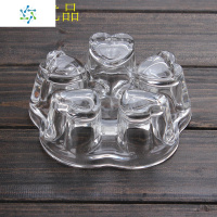 耐热玻璃茶具心形底座泡茶杯加热器蜡烛保温烛台玻璃恒温花茶 三维工匠 领导专用