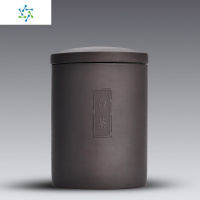 紫砂茶叶罐普洱茶密封罐紫泥个性定制茶具茶道配件 三维工匠 [鑫柱罐]紫砂铁观音