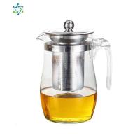 飘逸杯玻璃茶具过滤花茶杯茶水分离茶壶拆洗 304不锈钢内胆 三维工匠 750壶+4直筒杯