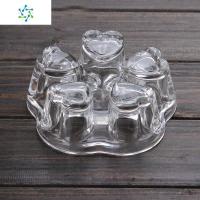 茶具心形玻璃底座花茶壶保温底座加热器蜡烛暖茶器茶炉烛台 三维工匠 圆形底座(13厘米)